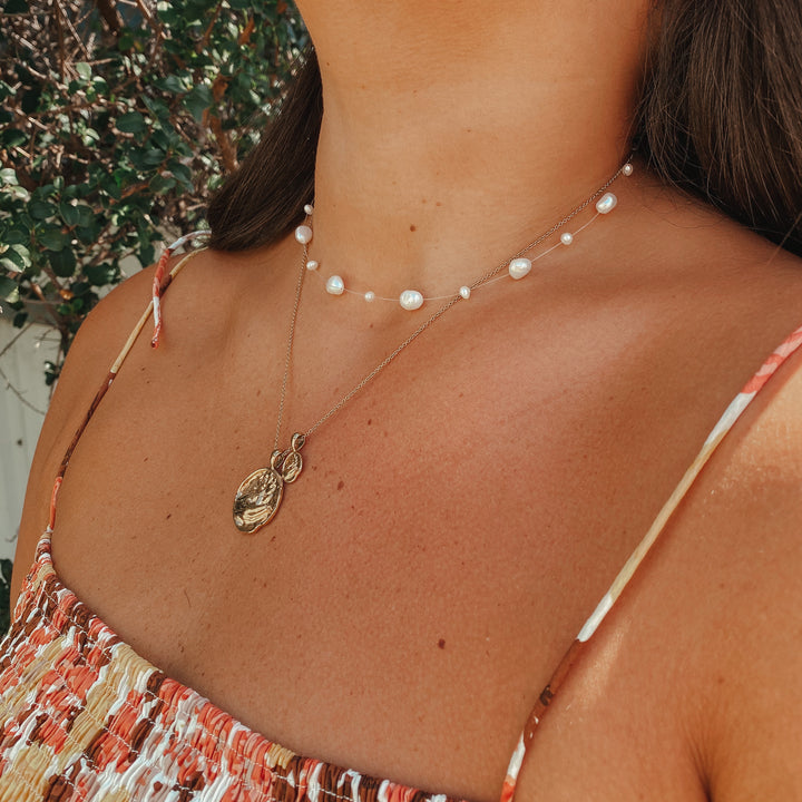 Floating Freshwater Pearl Necklace