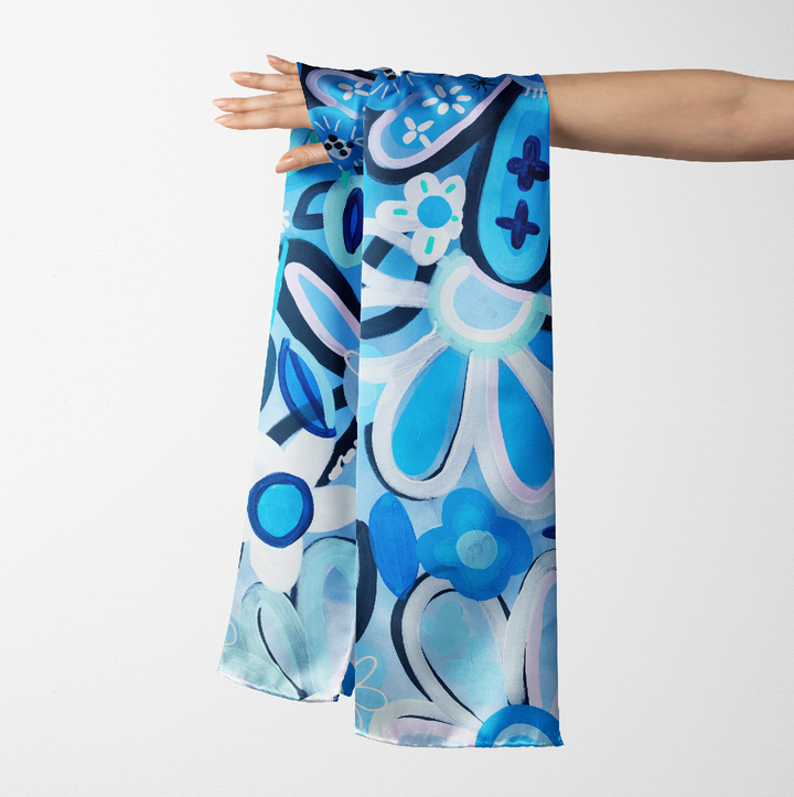 Belleflower Light Cotton Scarf - Greenwood Designs x Isobell&Co Collection